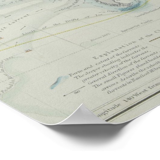 世界地図7 ポスター (角)