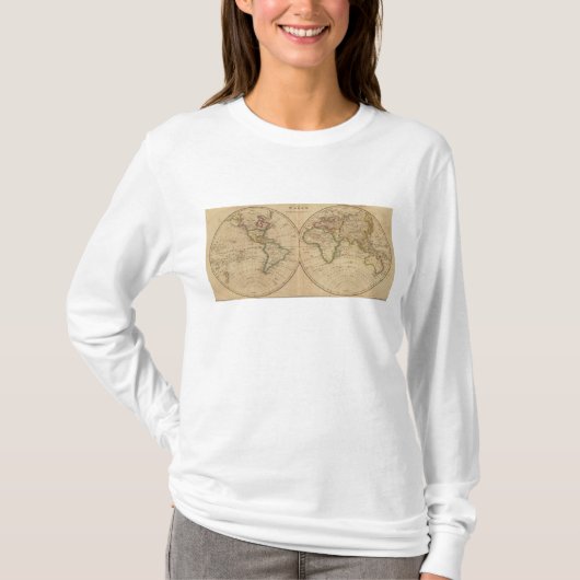世界地図7 Tシャツ (正面)