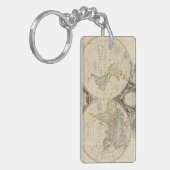 世界地図8 キーホルダー (正面左)