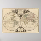 世界地図8 ポスター (正面)