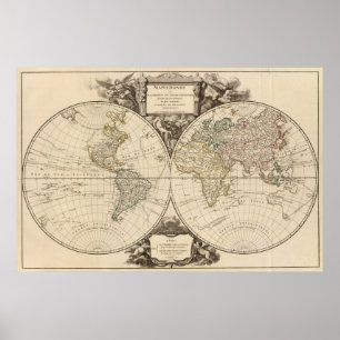 世界地図8 ポスター