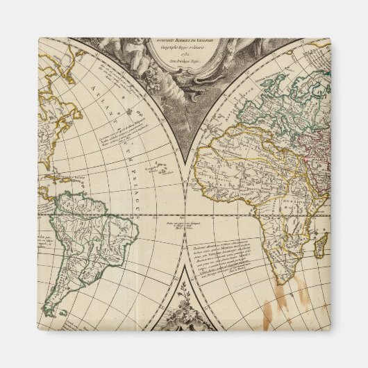世界地図8 マグネット (正面)