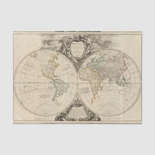 世界地図8 薄葉紙 (正面)