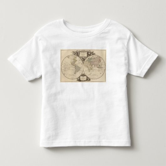 世界地図9 トドラーTシャツ (正面)