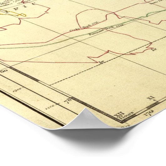 世界地図9 ポスター (角)