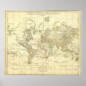 世界地図9 ポスター (正面)