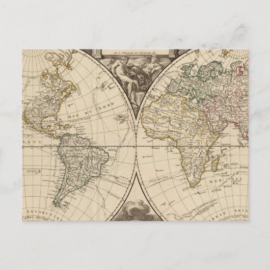 世界地図9 ポストカード (正面)