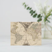世界地図9 ポストカード (スタンド正面)