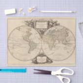 世界地図9 薄葉紙 (クラフト)