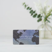 世界地図、アトラス、グローバル 名刺 (スタンド正面)