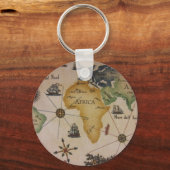 世界地図 – アフリカ キーホルダー (正面)