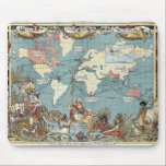 世界地図 – イギリス帝国–1886 マウスパッド<br><div class="desc">絵画古地図</div>