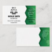 世界地図 |インタプリタ言語 名刺 (正面/裏面)