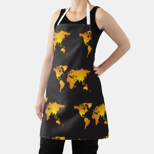 世界地図 エプロン (インサイチュ)