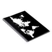世界地図 〜 カスタマイズ可能な色 ノートブック (右側)