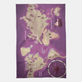 世界地図 キッチンタオル (縦)