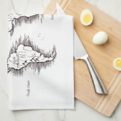 世界地図 キッチンタオル (四つ折り)