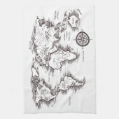 世界地図 キッチンタオル (縦)