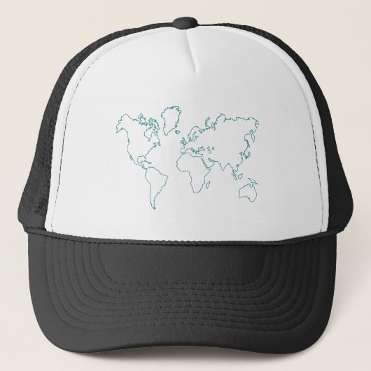 世界地図 キャップ (正面)