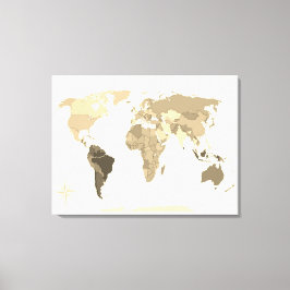 世界地図  キャンバスプリント