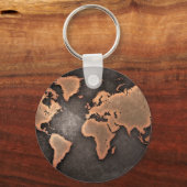 世界地図 キーホルダー (正面)