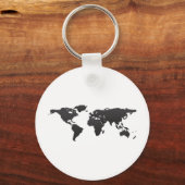 世界地図 キーホルダー (正面)