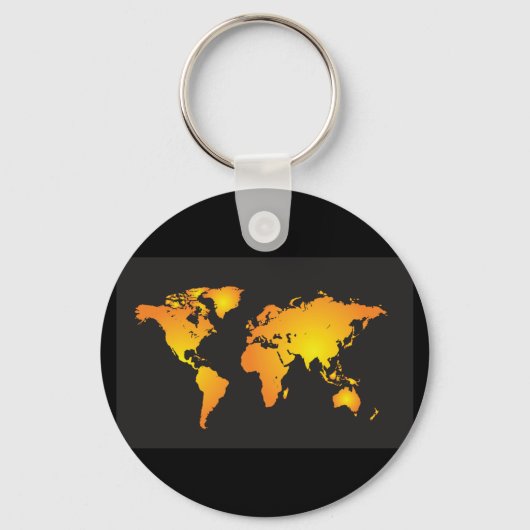 世界地図 キーホルダー (正面)