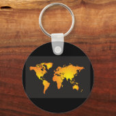 世界地図 キーホルダー (正面)