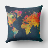 世界地図 クッション (裏面)