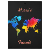 世界地図 クリップボード (裏面)