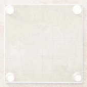 世界地図：グローバル探査ガイド ガラスコースター (裏面)