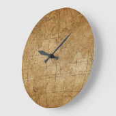 世界地図：グローバル探査ガイド ラージ壁時計 (傾斜)