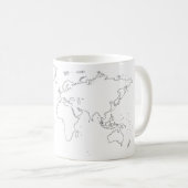 世界地図 コーヒーマグカップ (正面右)