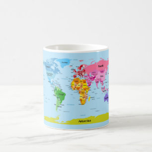 世界地図 コーヒーマグカップ
