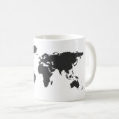 世界地図 コーヒーマグカップ (正面右)