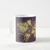 世界地図 コーヒーマグカップ (正面左)