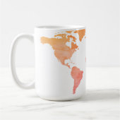 世界地図 コーヒーマグカップ (左)