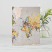 世界地図 サンキューカード (スタンド正面)