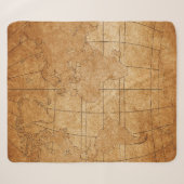 世界地図 シェルパブランケット (正面(横))