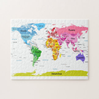 世界地図 ジグソーパズル