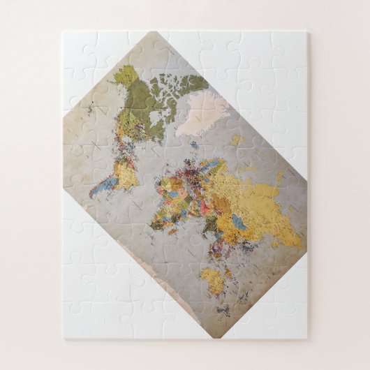 世界地図 ジグソーパズル (縦)