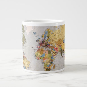 世界地図 ジャンボコーヒーマグカップ