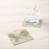 世界地図 スクエアペーパーコースター (インサイチュ)