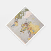 世界地図 スタンダードランチョンナプキン (角)