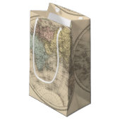 世界地図 スモールペーパーバッグ (正面アングル)