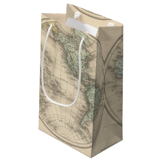 世界地図 スモールペーパーバッグ (裏面アングル)