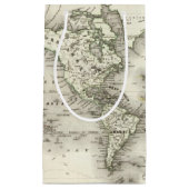 世界地図 スモールペーパーバッグ (正面)