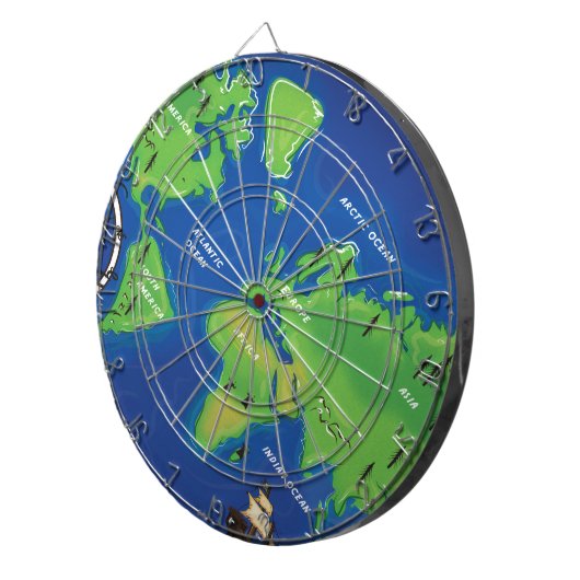 世界地図 ダーツボード (正面右)