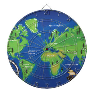 世界地図 ダーツボード