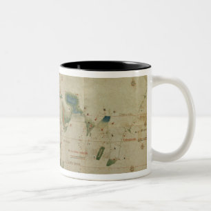 世界地図 ツートーンマグカップ